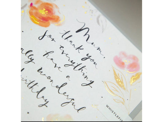 Mum Floral Birthday Card image 1