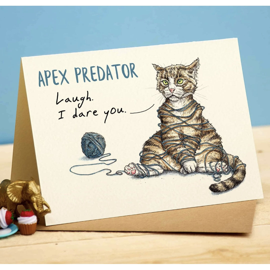 Funny Cat “Apex Predator” Card