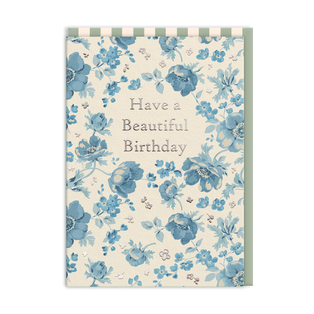 Cath Kidston – Blue Anemone Beautiful Birthday Card