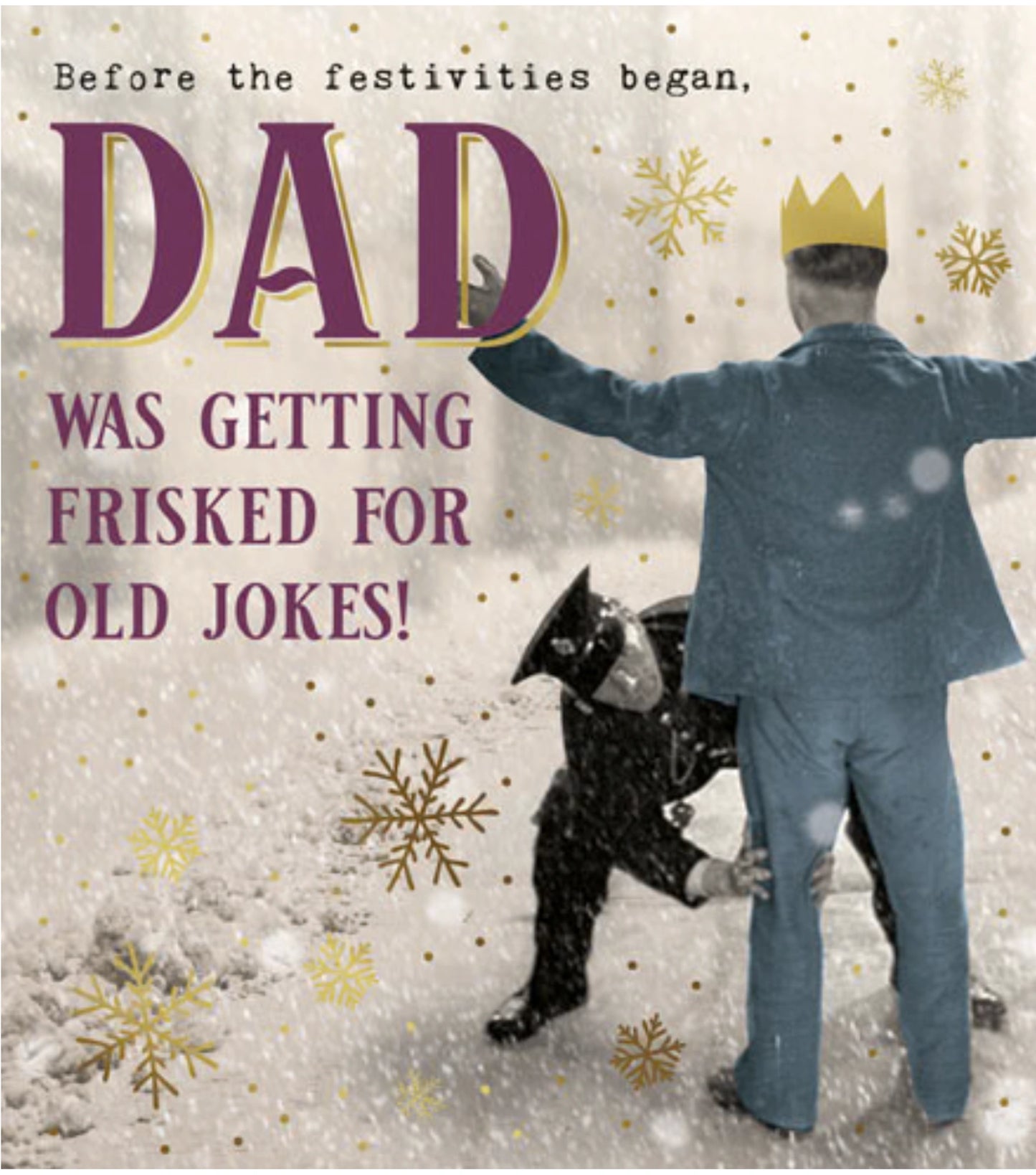 Funny Dad Christmas Card – Festive Humour
