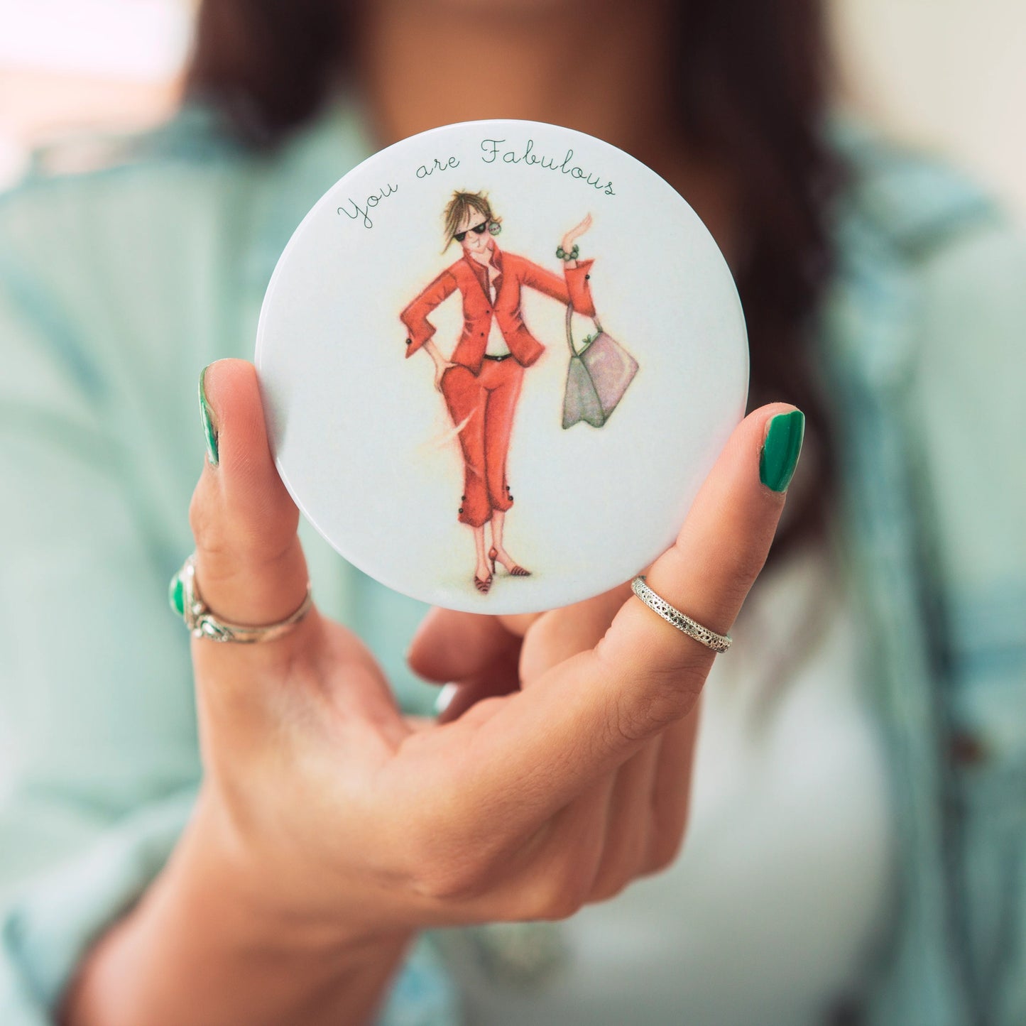 "You are Fabulous" Pocket Mirror by Bernie Parker