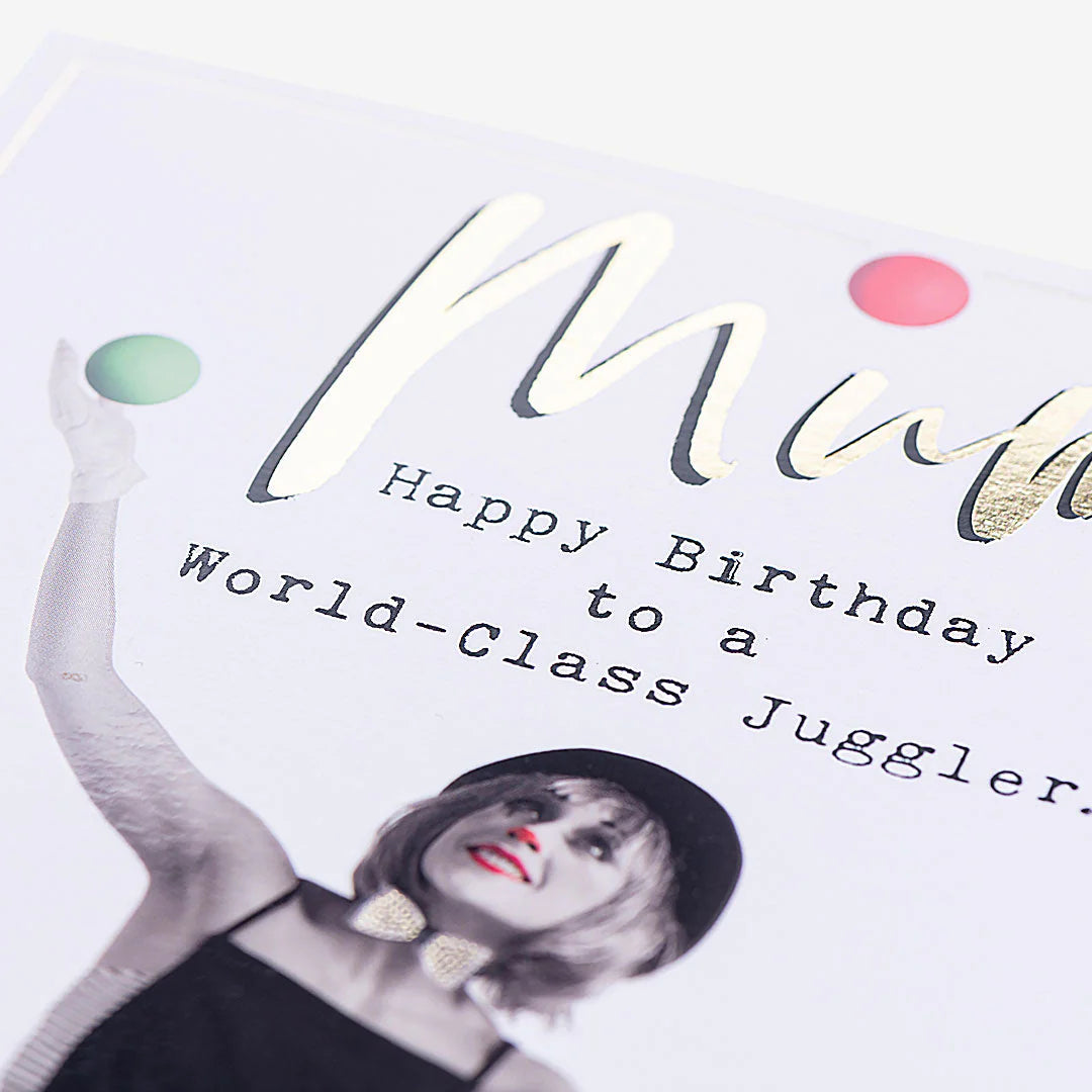 World Class Juggling Mum Card