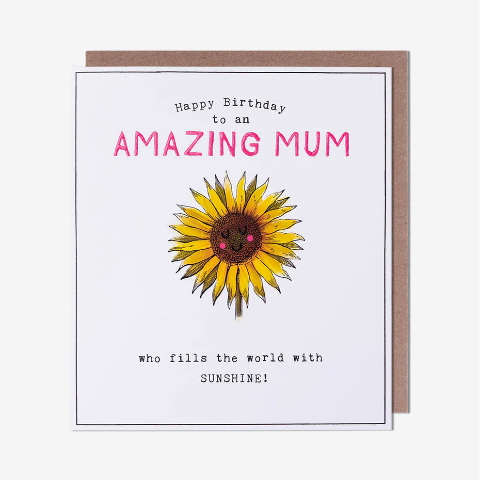 Sunflower Amazing Mum Birthday Card