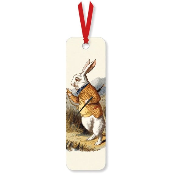 White Rabbit Bookmark – Alice in Wonderland Inspired
