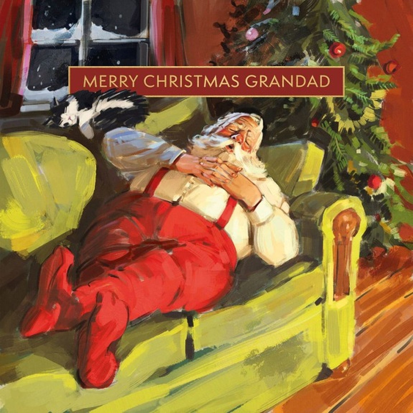 Festive Nap – Christmas Card for Grandad