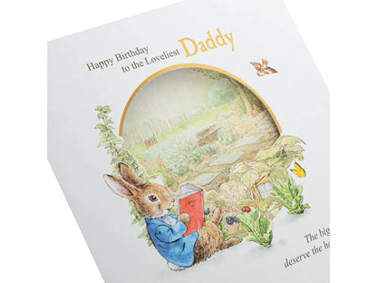 Birthday Card for Daddy - Beatrix Potter Peter Rabbit Design image 2