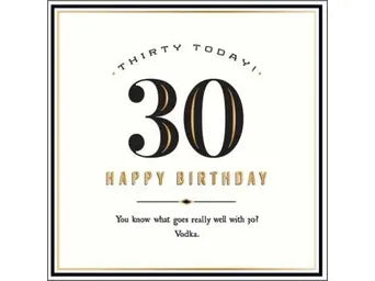 Thirty Today 30 Happy Birthday Greeting Card image 0