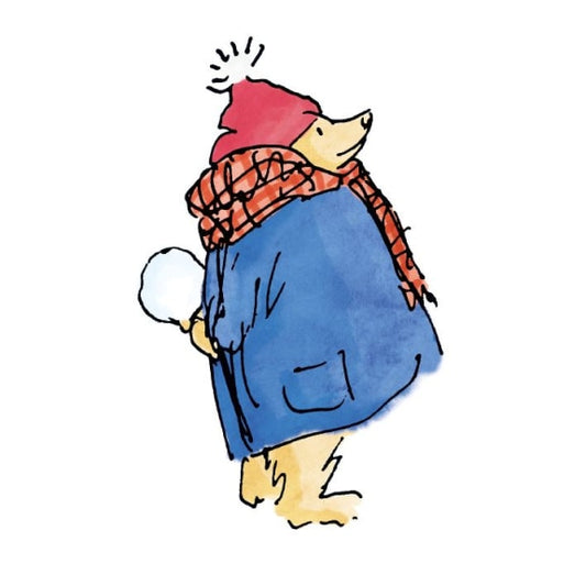 Paddington Bear Snowball Card – Christmas Greeting Card
