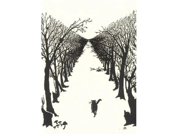 Cat who walked by himself by Rudyard Kipling Greeting Card image 0