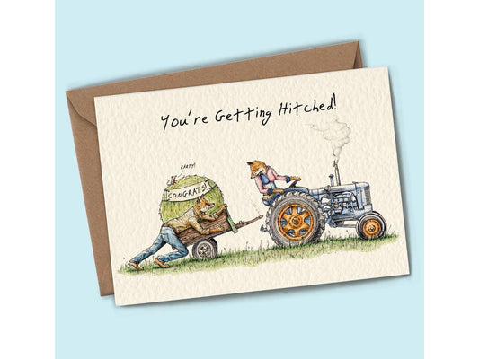 Getting Hitched Card - Wedding Card - Engagement Card image 0