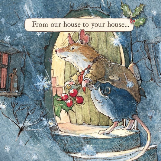 Brambly Hedge Christmas Card – From Our House to Yours