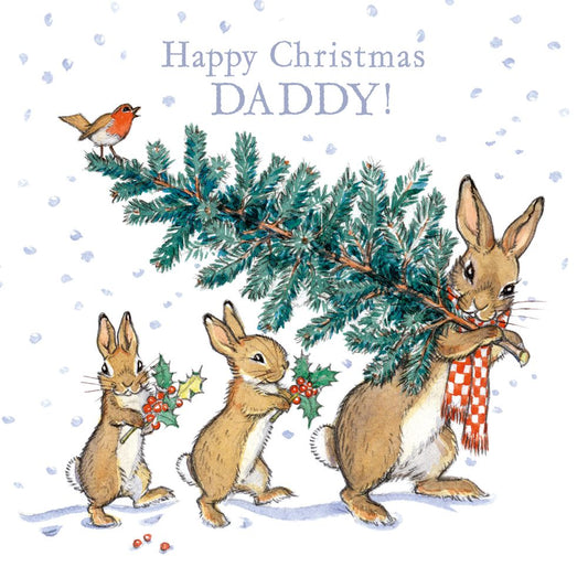 Bringing Home the Tree – Christmas Card for Daddy