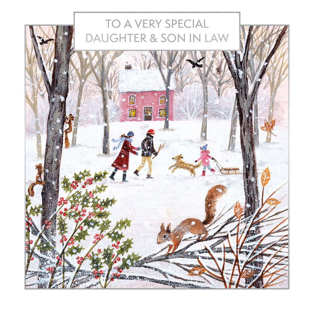 Woodland Walk – Christmas Card for Daughter & Son In Law