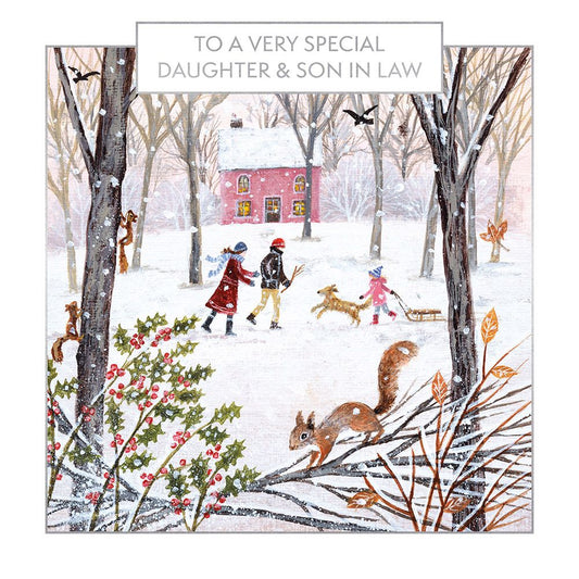 Woodland Walk – Christmas Card for Daughter & Son In Law