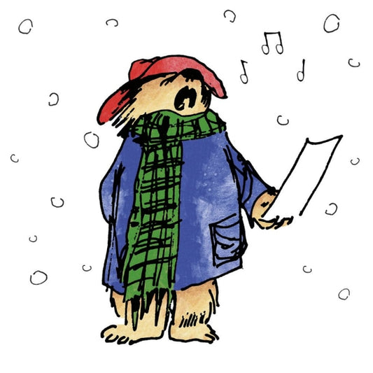 Paddington Bear Carol Singing Christmas Greeting Card