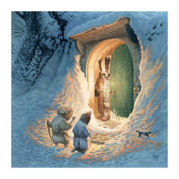 Wind in the willows christmas card