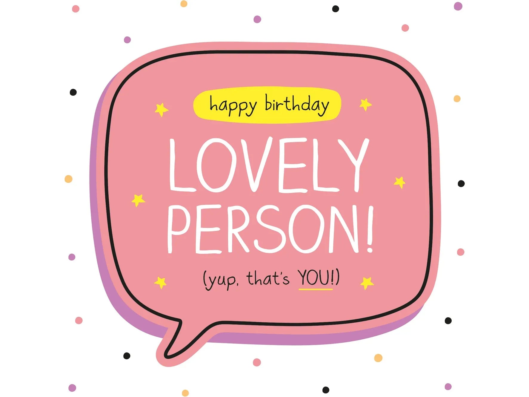 Lovely Person Birthday Card image 0