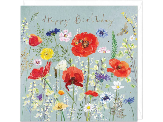 Poppy Garden Birthday Card image 0