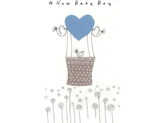 A New Baby Boy Greeting Card image 0