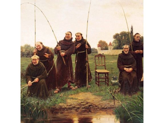 Thursday 1880 - Monks Fishing image 0