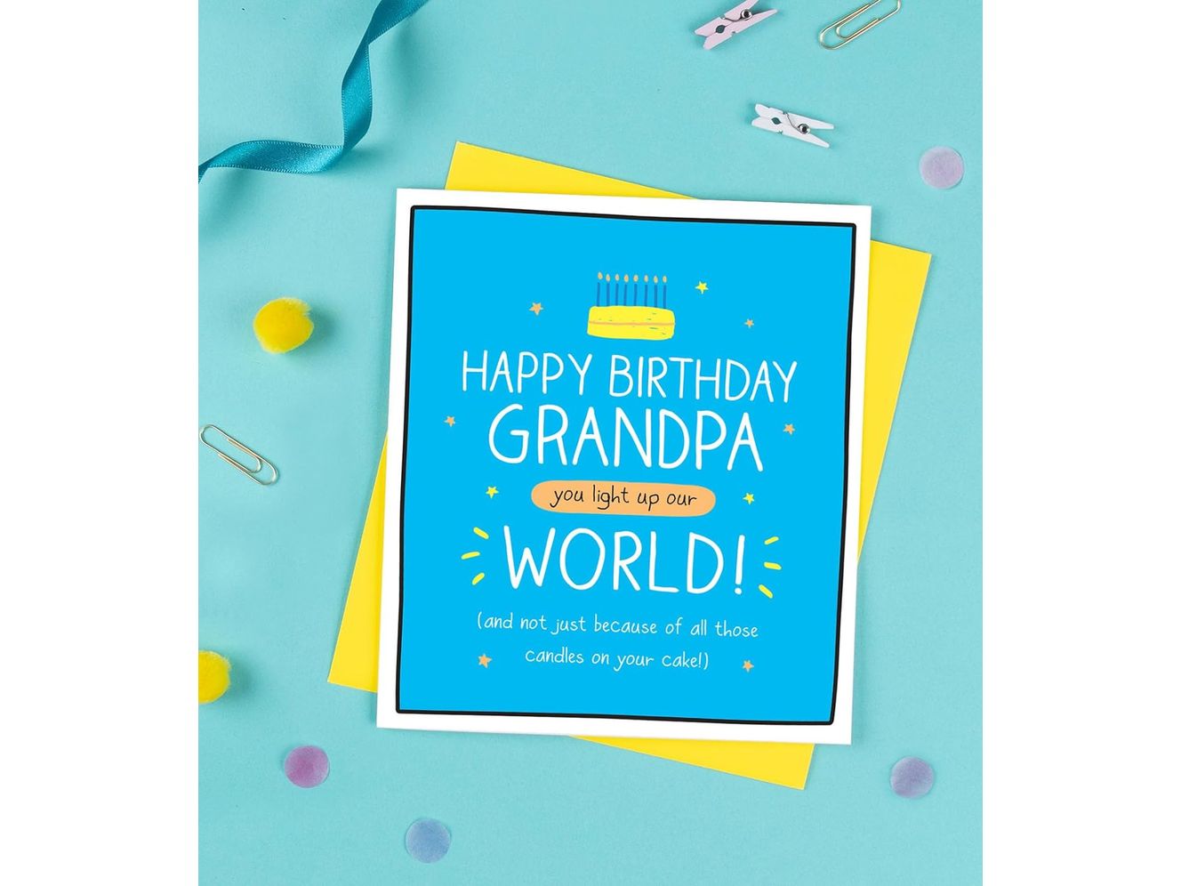 Grandpa Birthday Card - Grandpa You Light Up Our World! image 0