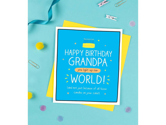 Grandpa Birthday Card - Grandpa You Light Up Our World! image 0