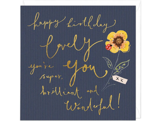 Super Brilliant Lovely You Birthday Card image 0