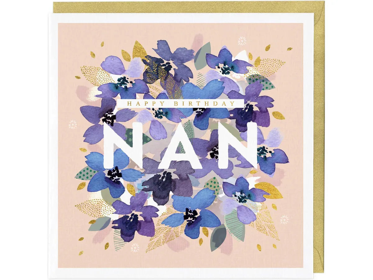 Nan Floral Birthday Card image 0