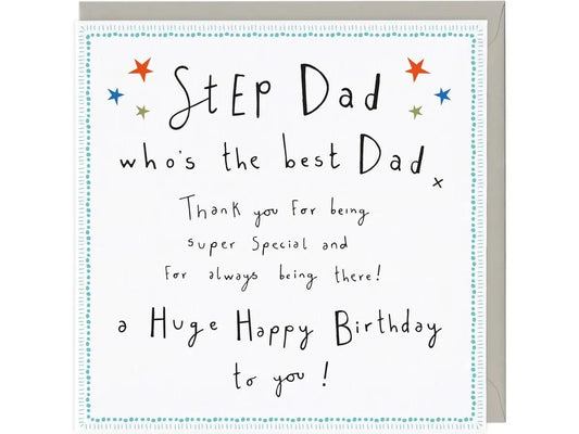 Step Dad The Best Dad Birthday Card image 0