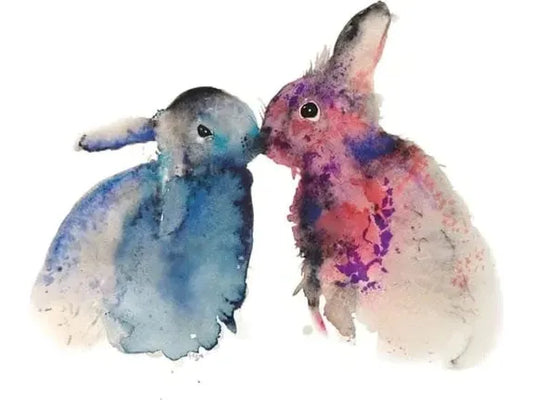 Bunnies in Love By Kristina Brozicevic image 0