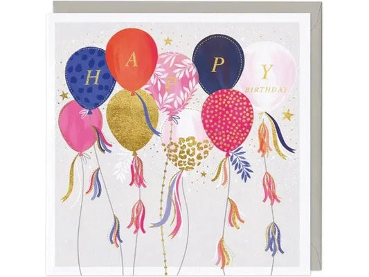 Balloons and Tassels Birthday Card image 0