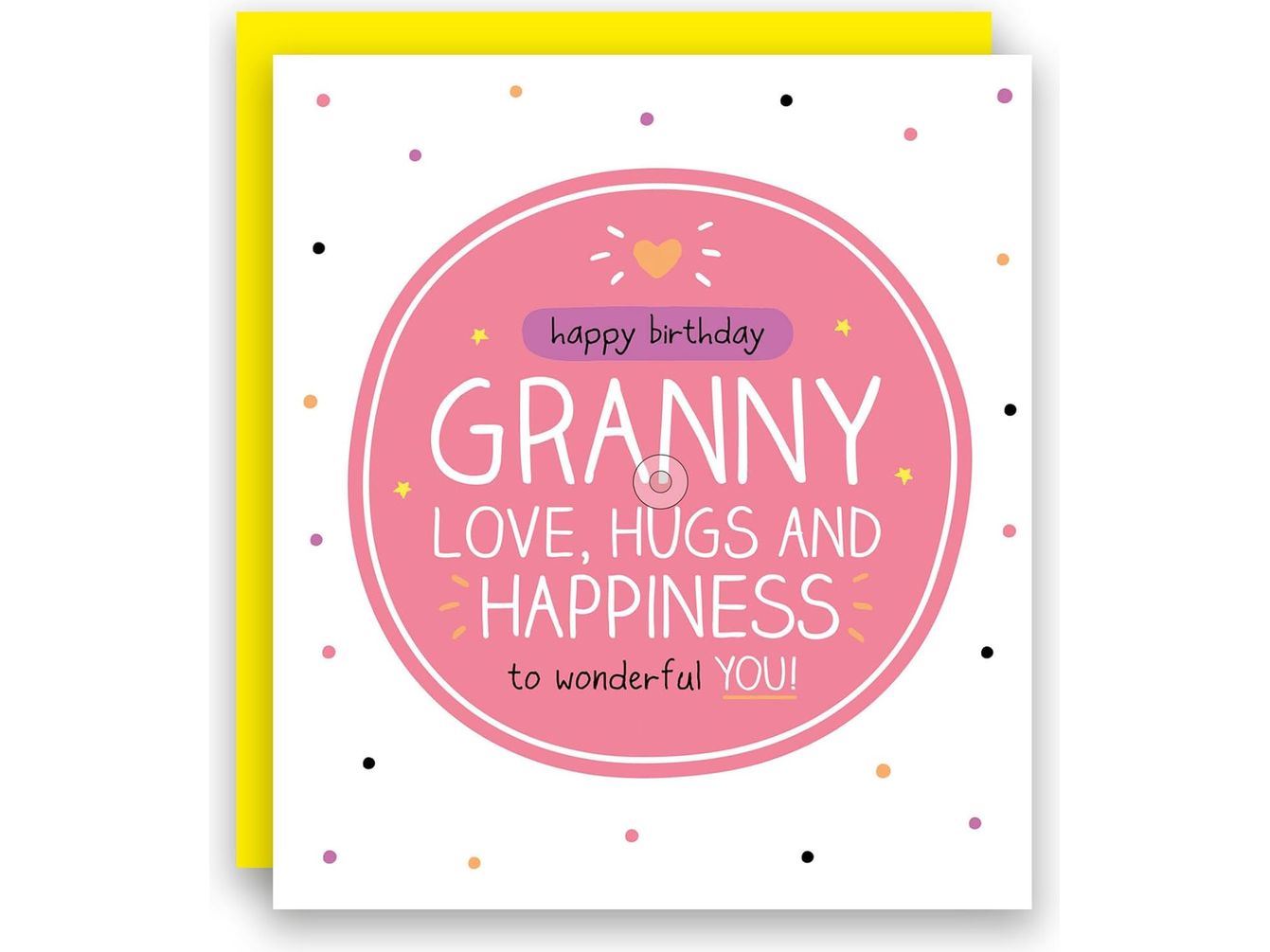 Granny Birthday Card - Granny Love, Hugs And Happiness image 1