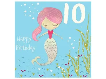 10th Birthday Mermaid Card image 0