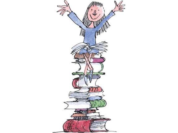 Matilda Greeting Card By Quentin Blake image 0