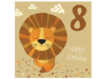 8th Birthday Lion Card image 0