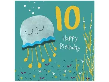 10th Birthday Jellyfish Card image 0