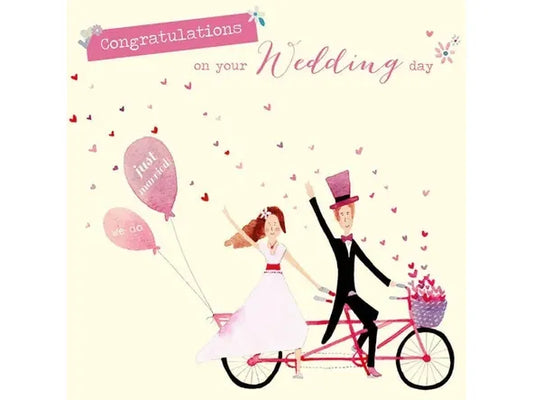 Bicycle Made for Two Wedding Card image 0