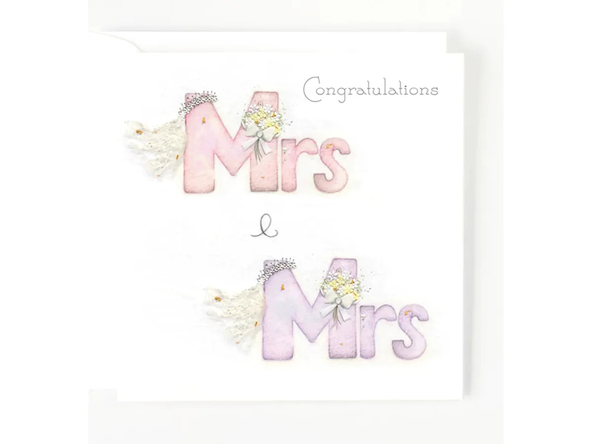 Mrs & Mrs Wedding Card image 0