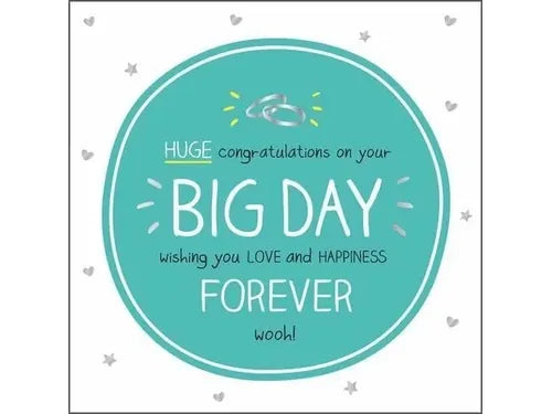 Huge Congratulations on Your BIG DAY Wedding Card image 0