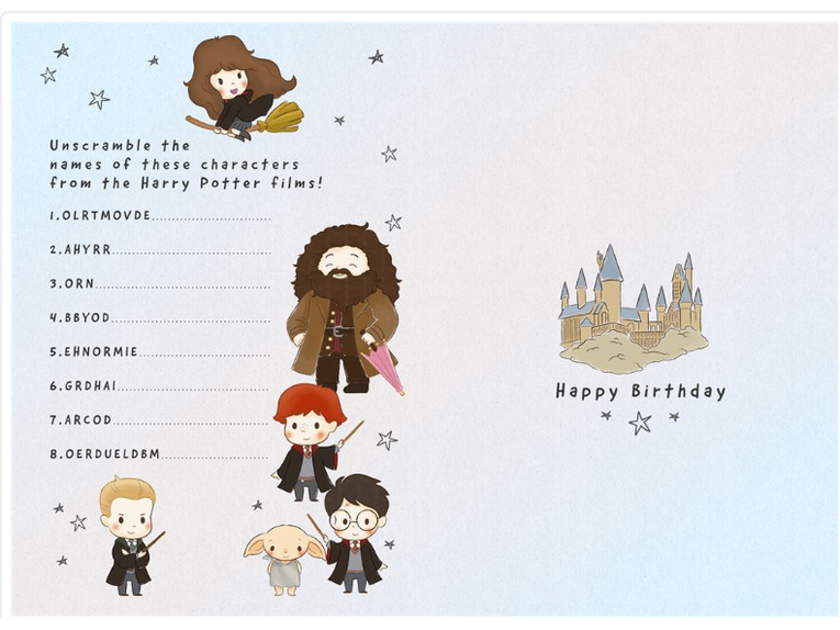 Hallmark Harry Potter Granddaughter Birthday Card image 1