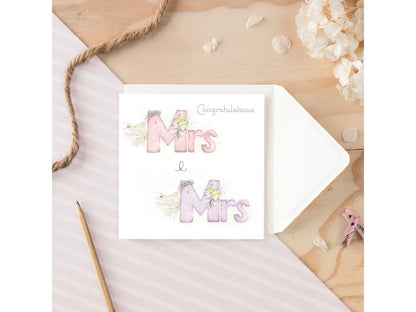 Mrs & Mrs Wedding Card image 1