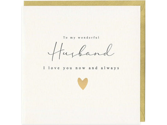 Husband Simple Heart Card image 0