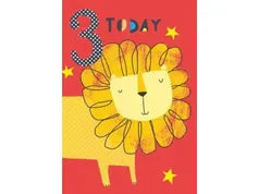 Lion 3 Today Birthday Card image 0