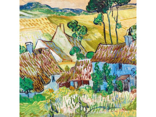 Farm Near Auvers Card by Vincent Van Gogh image 0