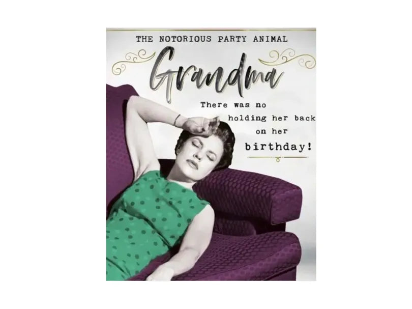 Party Animal Grandma Birthday Card image 0