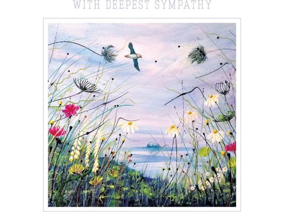 Summer Flight With Deepest Sympathy Card image 0