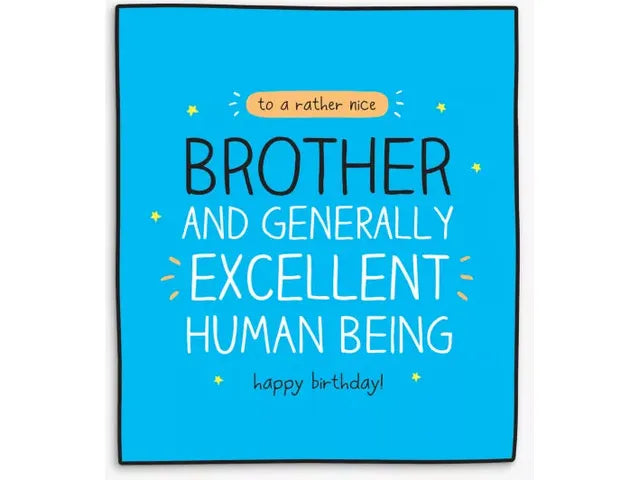 A Rather Nice Brother Greeting Card image 0