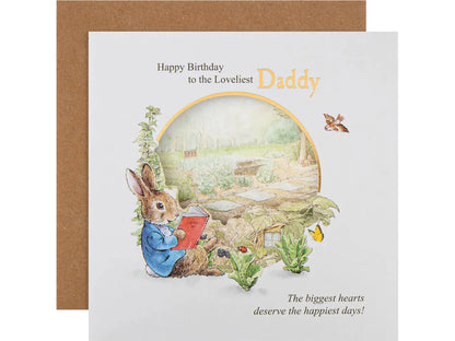 Birthday Card for Daddy - Beatrix Potter Peter Rabbit Design image 0