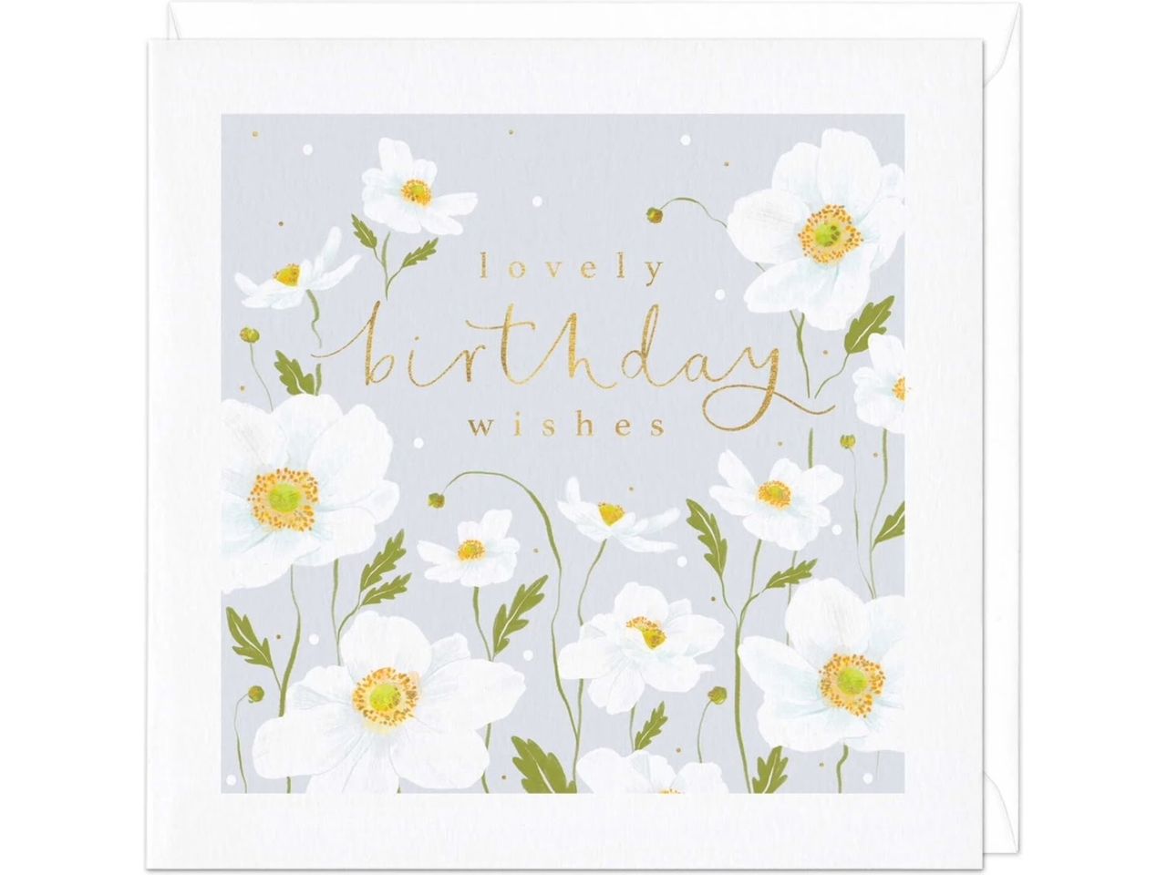 Lovely Birthday Wishes Anemone Card image 0