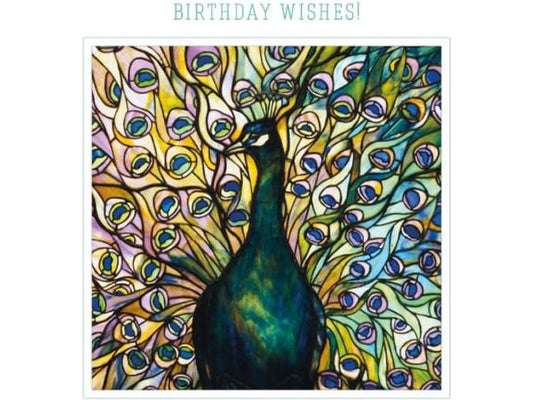 Peacock Birthday Wishes Card image 0